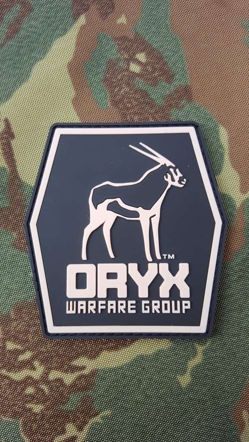 Elysium movie inspired PVC morale patch "ORYX" - PMC Kruger (South African based PMC/ Mercenary)