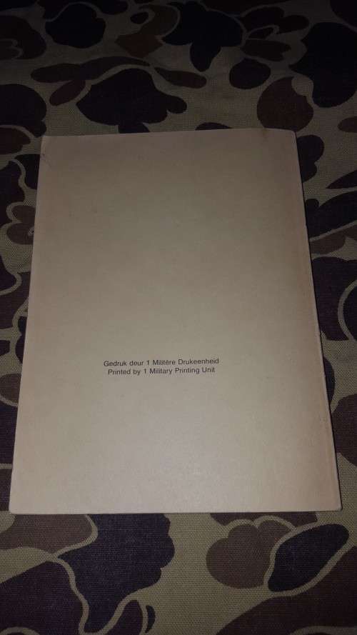 SADF era SA Army Military Leadership manual bi-lingual in Eng and Afr (very good used condition) A5