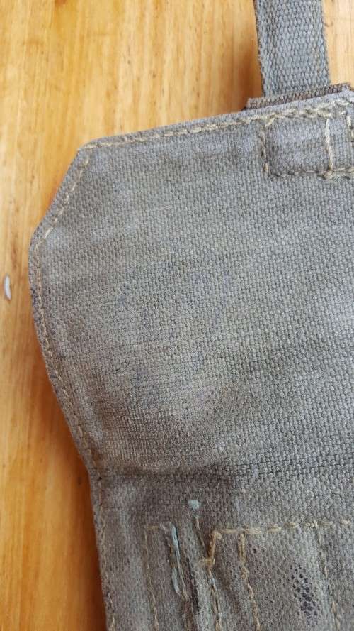 early (post WW2 period?) UDF converted (to pistol) "Webley revolver" side-arm canvas type holster