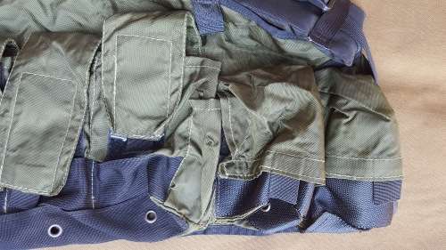 Niemoller SA SF type nylon green Executive Outcomes issue chest webbing (almost un-used)