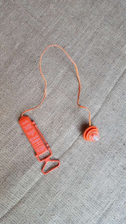 very scarce original SADF era SAAF issue pilots ACR rescue (water activated) light - intact