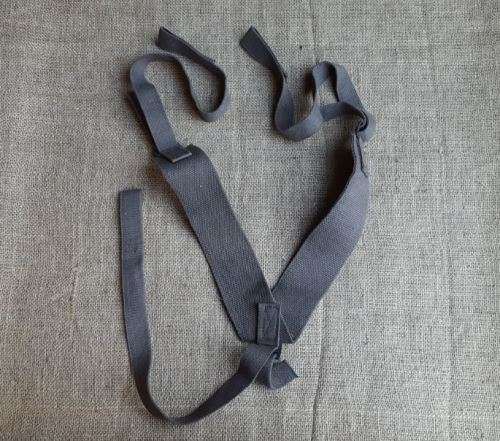 scarce patt 80 light-weight yoke (canvas red/ brown) basic suspender straps - unused and intact