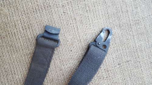 scarce SADF era used H&K G3 rifle strap (hardware clips in great condition) - unused and intact item