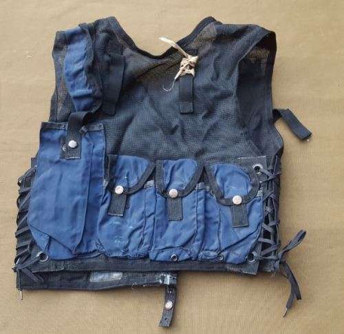 pre-1994 SAP STF blue R1 mag assault vest - adjustable - used & no damage condition