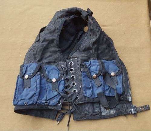 pre-1994 SAP STF blue R1 mag assault vest - adjustable - used & no damage condition