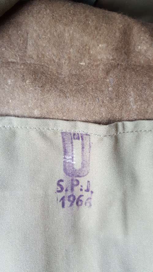 early UDF/SADF Officer's bed-roll sleeping cover - canvas and felt (original item) - scarce dd 1966