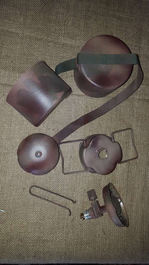 SA SF Recce used old Bluet Globetrotter stove & pots - hand camo'ed - working condition (empty gas)