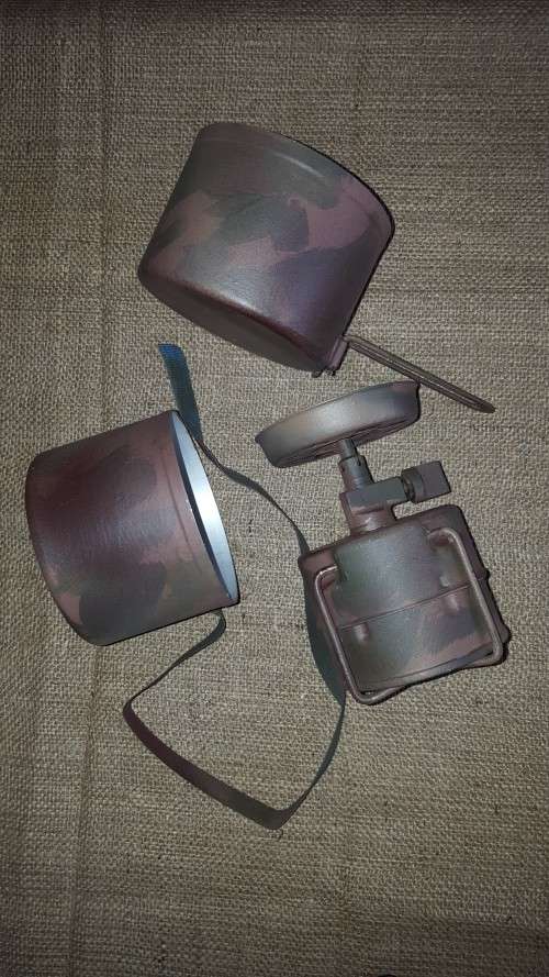 SA SF Recce used old Bluet Globetrotter stove & pots - hand camo'ed - working condition (empty gas)