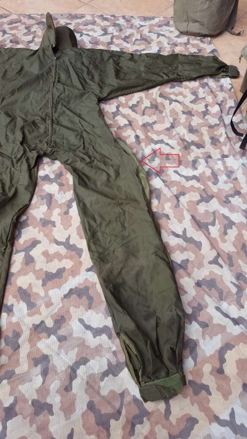 custom freefall jumpsuit - olive green nylon "Niemoller" body - ex para pathfinder item XXXL size