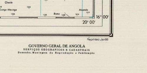 Digital download Angola Map Porra Army/SADF used - 1 Map @ 4,2Mb scanned PDF Cuito Cuanavale