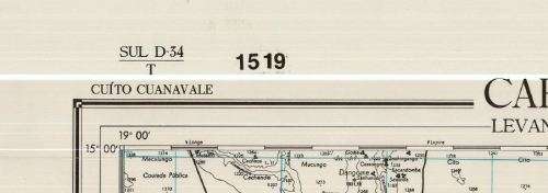 Digital download Angola Map Porra Army/SADF used - 1 Map @ 4,2Mb scanned PDF Cuito Cuanavale