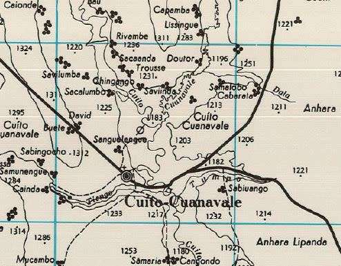 Digital download Angola Map Porra Army/SADF used - 1 Map @ 4,2Mb scanned PDF Cuito Cuanavale