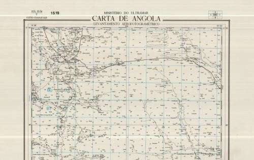 Digital download Angola Map Porra Army/SADF used - 1 Map @ 4,2Mb scanned PDF Cuito Cuanavale