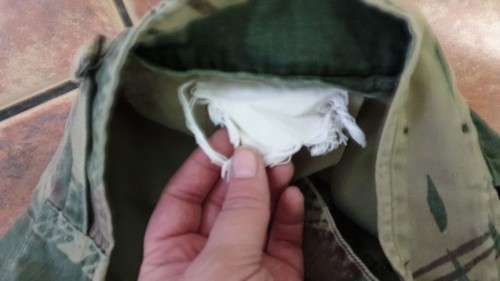 original bushwar period Rhodesian brushstroke pattern camo combat trousers 36 inch faded & no damage