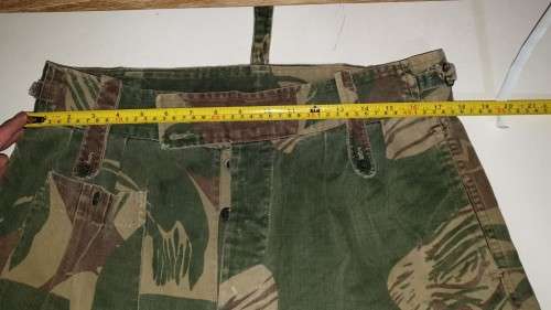 original bushwar period Rhodesian brushstroke pattern camo combat trousers 36 inch faded & no damage