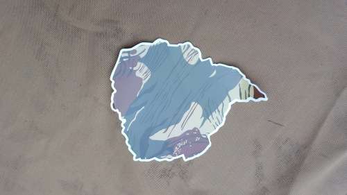 limited run Rhod country "outline" brushstroke camo sticker - see size vs. std SADF arm flash