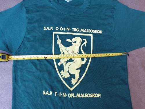 original Border war era SAP COIN/ TIN training Maleoskop tee-shirt (med) - very good used condition