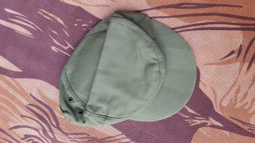 mint SADF era SA SF Recce HBT training greens XL (60/61) size cap ("do not use" sticker) - rare!