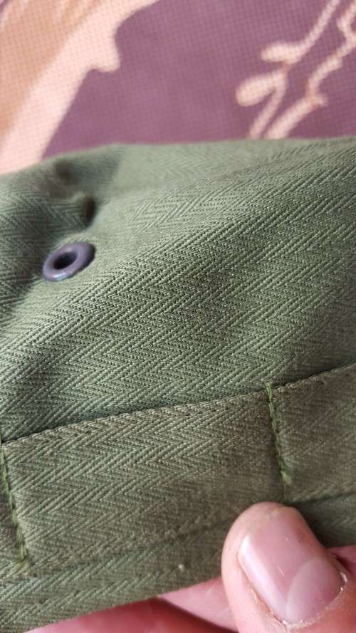 mint SADF era SA SF Recce HBT training greens XL (60/61) size cap ("do not use" sticker) - rare!