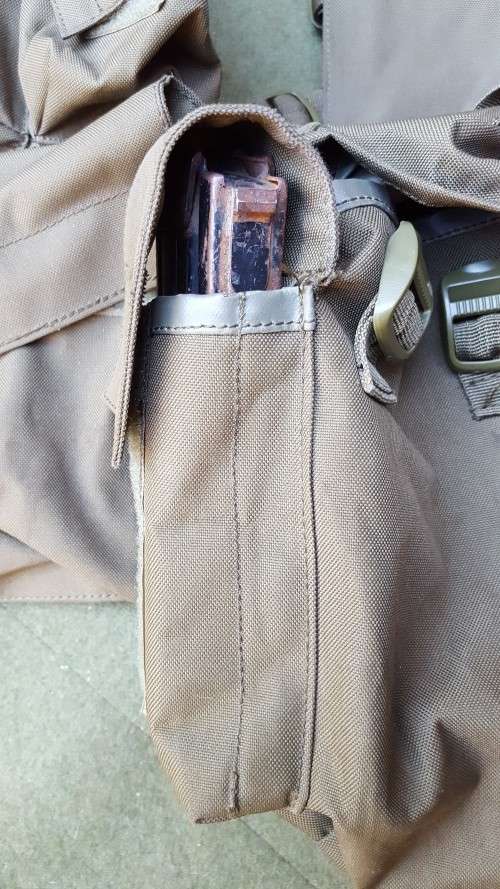 Commercial copy (in olive green) of SADF ra patt 83 type battle-jacket (made in Europe) - used