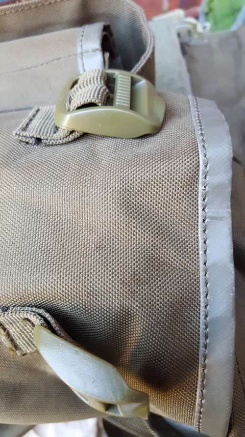 Commercial copy (in olive green) of SADF ra patt 83 type battle-jacket (made in Europe) - used