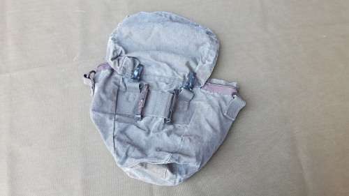 SADF era Patt 80 NVG carry-bag in "donkey brown" ripstop canvas - ALICE clips and uncoated metal