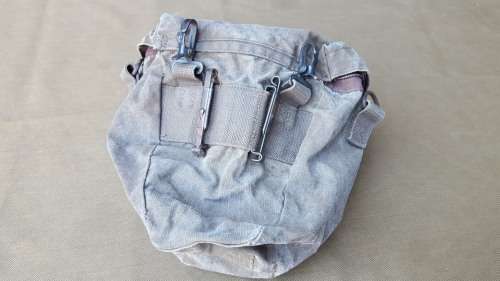 SADF era Patt 80 NVG carry-bag in "donkey brown" ripstop canvas - ALICE clips and uncoated metal