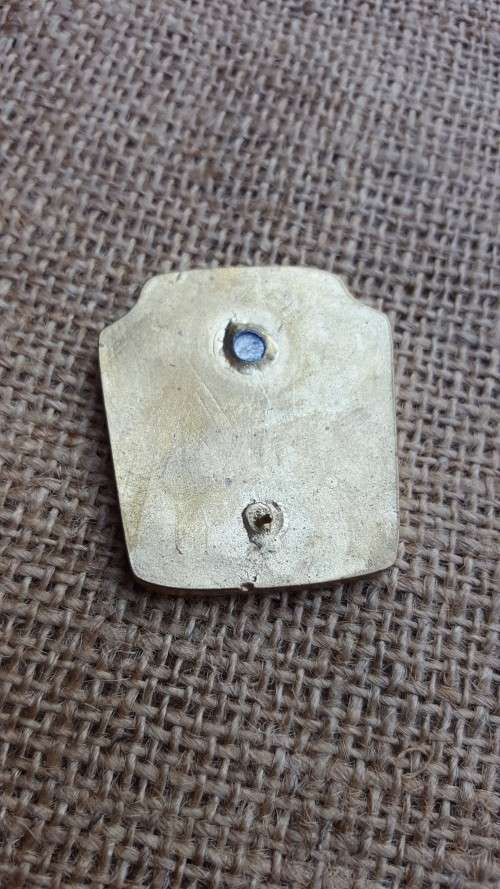 original metal Angola MPLA/ FAPLA veterans cap badge - scarce and diff to find (1 rear post missing)