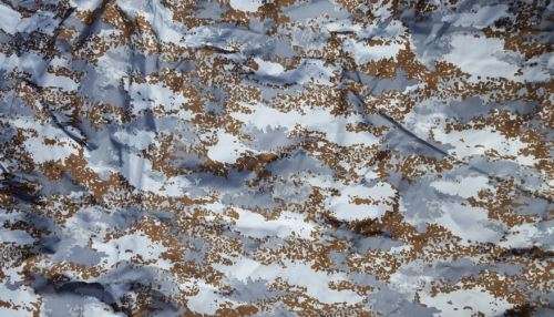 handy Turkish army issue reversible snow/ brown nylon poncho and sleeves/ gaitors - survival kit