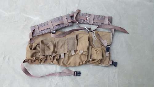 SADF era/period bateleur 90 Para Textcraft made nutria chest-webbing used & intact & clean condition