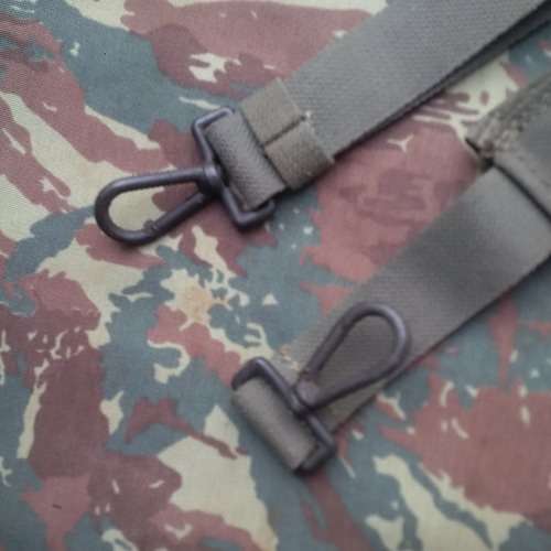 mint new un-issued condition original SADF era olive green canvas heavy duty LMG (MAG58) weapon belt