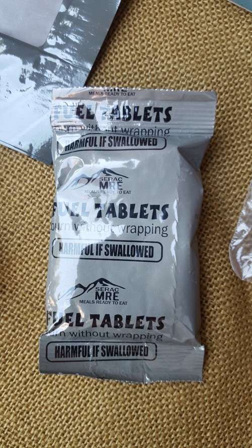 SHTF - RSA type RATPACK ration heating kit solid fuel and chemical flameless heater - stove incl.