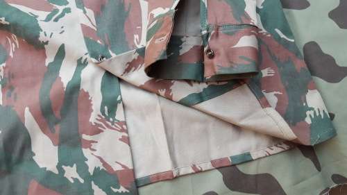 scarce Recce SA SF used copy "P" Zim ZDF lizard copy camo mint new unused l/s shirt size Lg