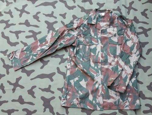 scarce Recce SA SF used copy "P" Zim ZDF lizard copy camo mint new unused l/s shirt size Lg