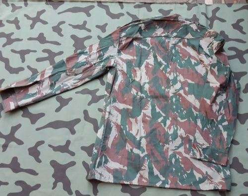 scarce Recce SA SF used copy "P" Zim ZDF lizard copy camo mint new unused l/s shirt size Lg