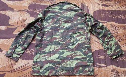 new SADF era SWA/Angola bushwar period used Recce copy camo HBT french lizard camo bush-jacket large