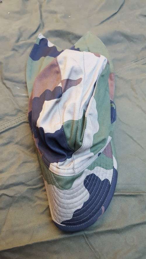 new unused French HBT CCE (Central Continental Europe) camo "bigeard" swallow-tail cap size 60