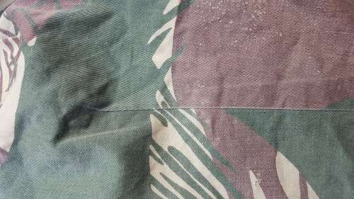 a lovely used & tailored small original Rhod camo l/s shirt no damage & 1 button (on cuff) missing