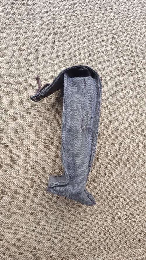 very rare donkey brown SA made cheap export ammo pouch made for UNITA in Angola as SADF supplied aid