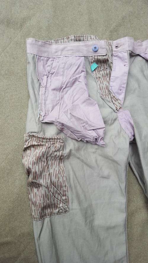 scarce Recce copy camo enemy cut Type "D" EG strichtarn falling rain camo pair of trousers mint unus