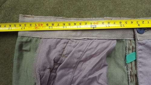 scarce Recce copy camo enemy cut Type "D" EG strichtarn falling rain camo pair of trousers mint unus