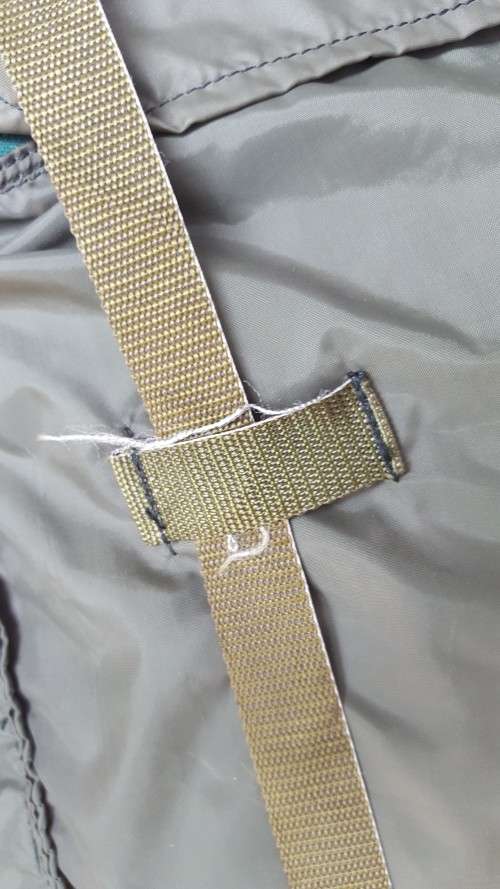 used & issued (named) Rhodesian era olive green hiking bag "pack" with H-frame - good condition