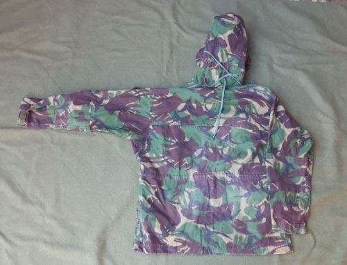 a used good condition UK moD temprate DPM Arctic smock in cotton and large size Falklands era used i