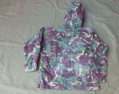 a used good condition UK moD temprate DPM Arctic smock in cotton and large size Falklands era used i