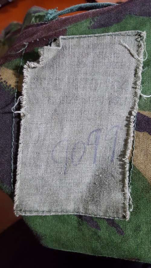 a used good condition UK moD temprate DPM Arctic smock in cotton and large size Falklands era used i