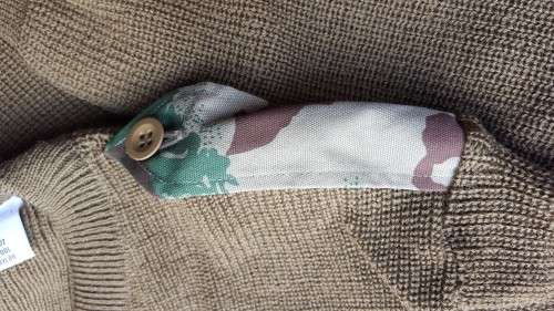 pre-94 Unused & Mint size XL (117cm) SAP era issue 80% wool jersey camo accents sealed - dated `91