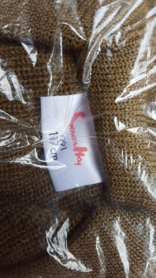 pre-1994 New & Unused & Mint size X-large (117cm) SAP era issue 80% wool jersey with camo accents