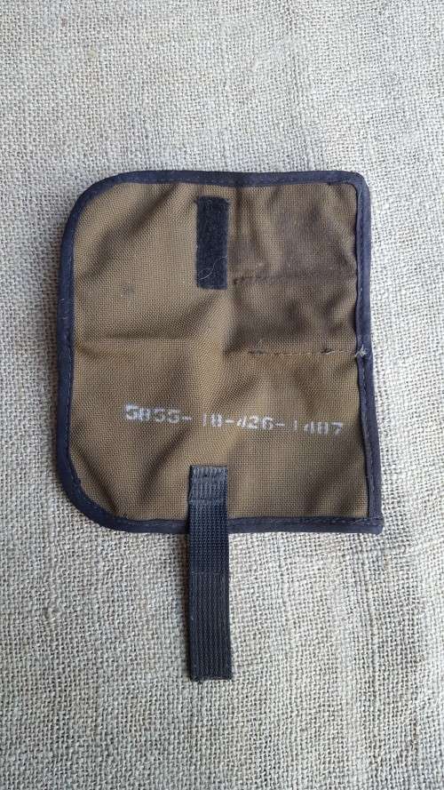 very good used condition SADF era optics "wallet type" small cleaning kit pouch - with "18" SA NATO