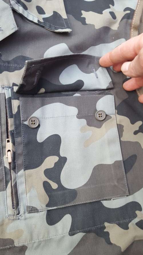 modified scarce Moz FADM Navy size 8 (XXL) previously damaged jacket converted into a "gillet" vest