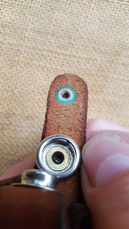 very good used condition leather original Gerber (short) boot knife sheath